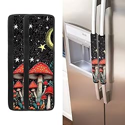 ASQVTIFE Mushroom Refrigerator Door Handle Covers