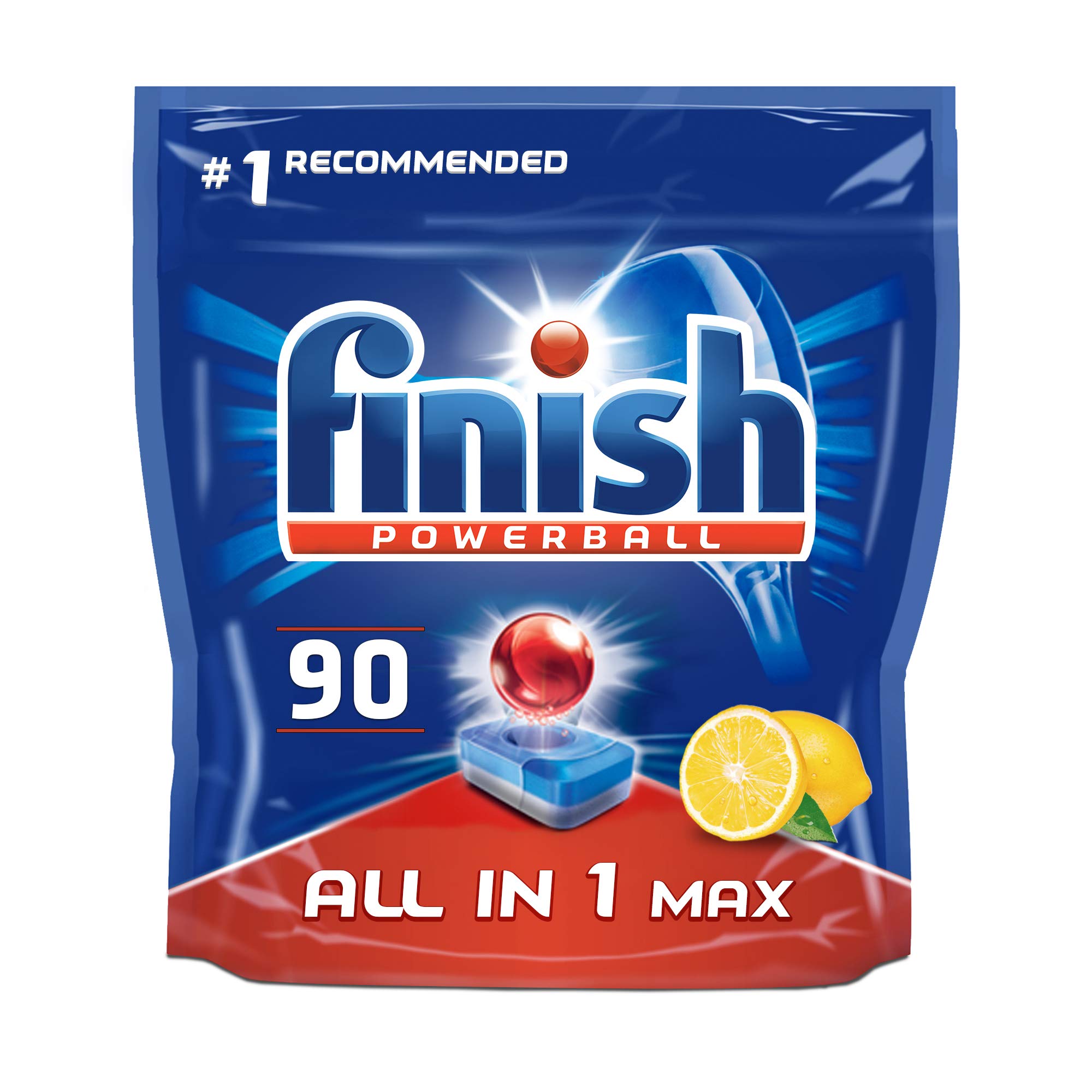 Finish AllinOne Max Dishwasher Tablets, LEMON, 90 Tablets Buy Online