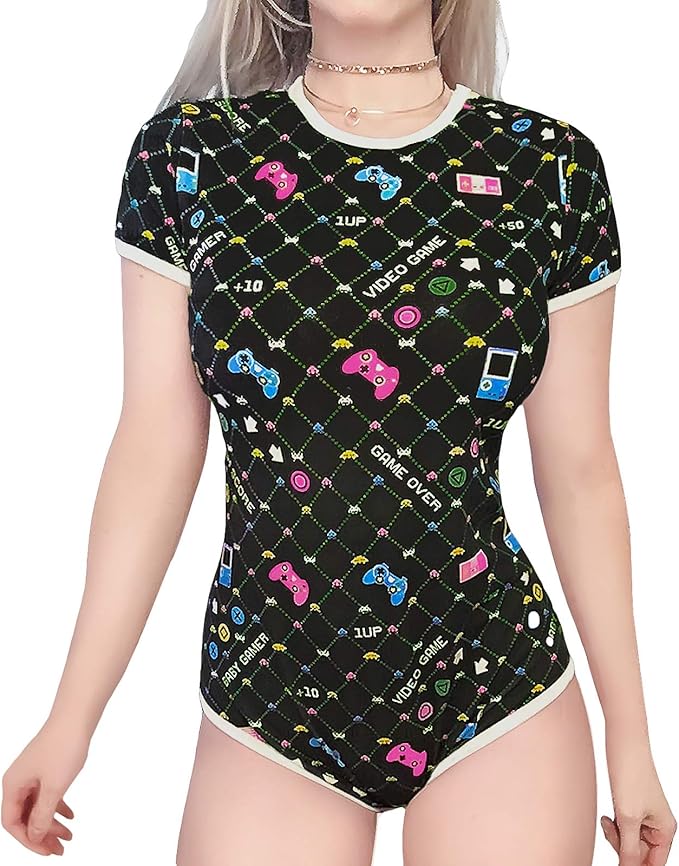 Littleforbig Volwassen Baby Luier Liefhebber Abdl Snap Kruis Romper Bodysuit Pyjama Baby Spelers Oneisie Amazon Nl