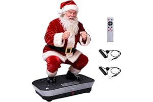 HOPHORSE Vibration Plate Machine,180 Speeds Shake Plate for Lymphatic Drainage Weight Loss, Vibrating Fitness Platform 460LB Capacity Whole Body Workout with Bluetooth Home Exercise Gym Equipment for Women Men