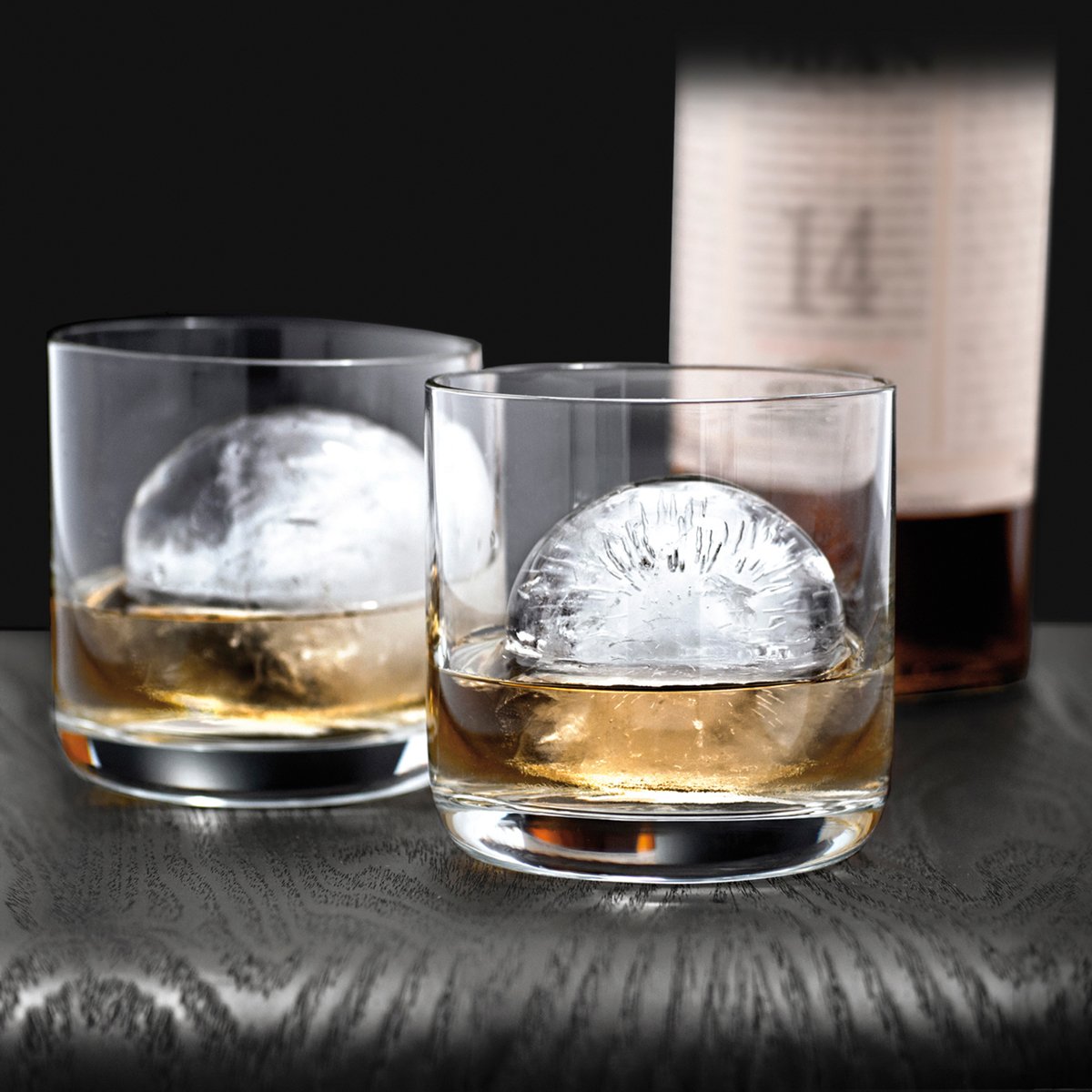 New Eddingtons Barware 3d Giant Ice Sphere Mould 3 Drinks Ice Balls Cube Tray