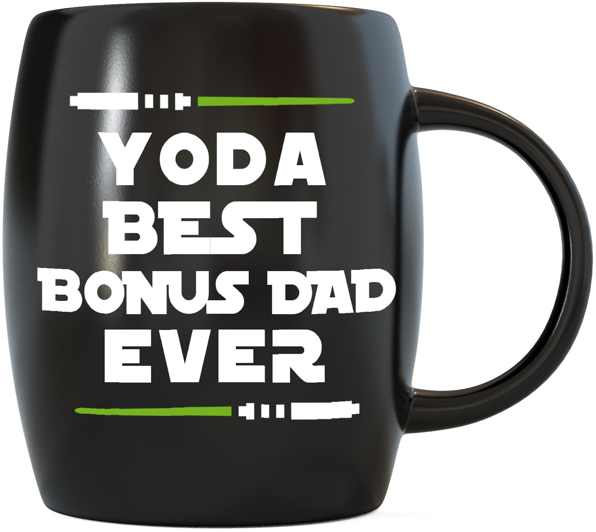 Classic Accessories Yoda Best Bonus Dad Ever Mug, 16 oz, Ceramic, Travel, for Stepdad Gifts, Christmas, Father's Day, Birthday, Anniversary