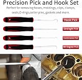 Wetado 200Pcs Car Trim Removal Kit Auto Clip Pliers Door Panel Tool Set Dark Red view 6