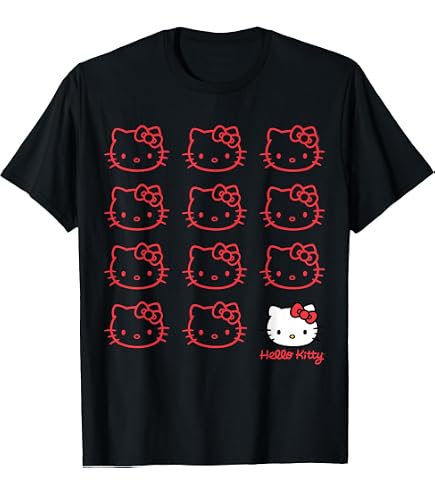 Amazon.com: Hello Kitty Official Pixel Tee Shirt T-Shirt