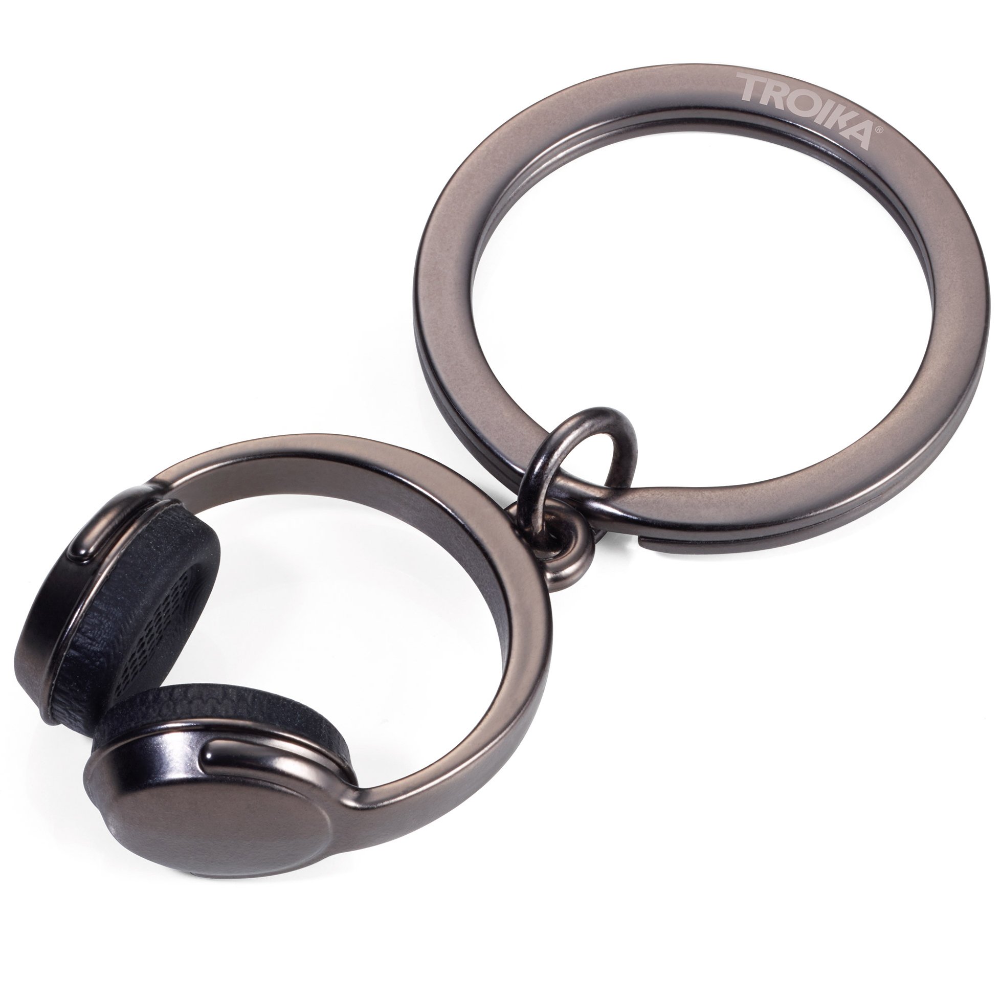 TROIKA Unisex Headphone Keyring (Pack of 1), Gunmetal Grey, 13 cm, Keyring โ image 1