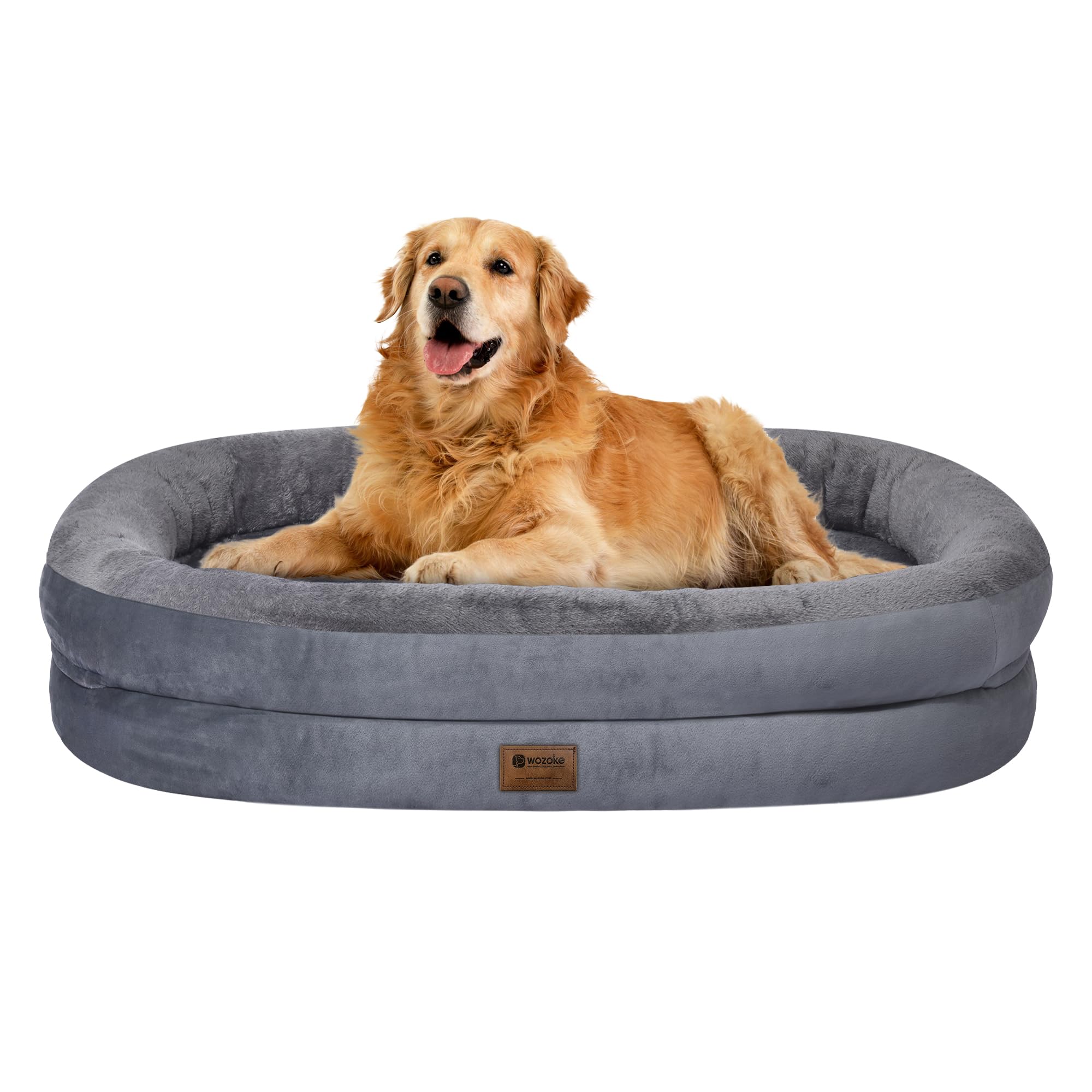 Photo 1 of ///DESCRIPTION AND PHOTO SIMILAR TO THE PRODUCT/////Orthopedic Washable Large Dog Bed: Waterproof Pet Bed with Bolsters - Removable Washable Cover for L XL XXL Large Sized Dog Bed - Non-Slip Bottom - Dark Gray