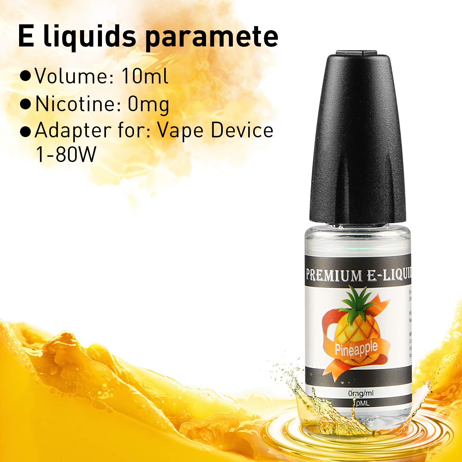 WOSTOO E Liquids, 12 X 10mL E-Liquid für E-Zigarette ohne Nikotin VG50%/PG50%, E-Shisha Elektrische Zigarette,E Liquids für E Zigaretten/Elektrische Zigarette/E Shisha
