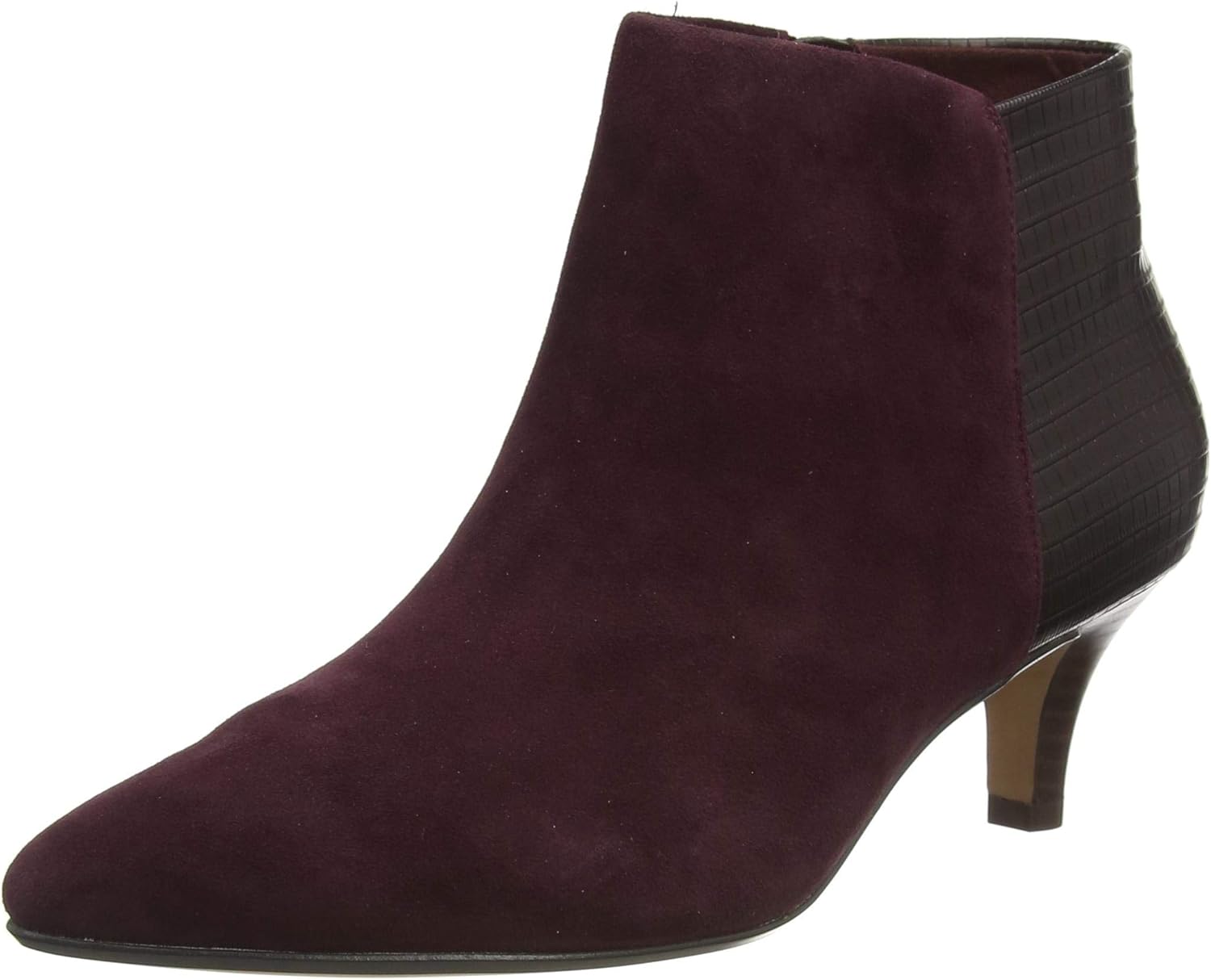 clarks purple ankle boots