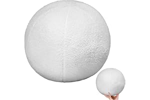 Round Pillow, 12in Sphere Soft Ball Pillow Decorative for Couch, Sofa, Bedroom, Office, Dorm, White