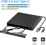 BENEWY USB 3.0 Type-C External CD DVD Drive RW Burner Rewriter Slim Optical view 5