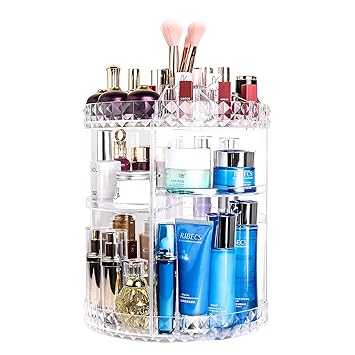 Amazon Com Sanipoe 360 Makeup Organizer Diy Detachable Spinning