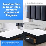 ComfoRest 3ft Divan Bed with Drawers Black 24 inch Headboard UK Made view 5