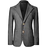 Visaccy Kids Blazers for Boys Slim Fit Suit Blazer Boy Formal Single Breasted Closure School Jacket