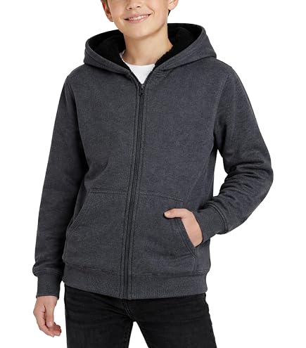 Amazon.com: Boys Blue Undefeated Sports Sherpa Line Zip Front