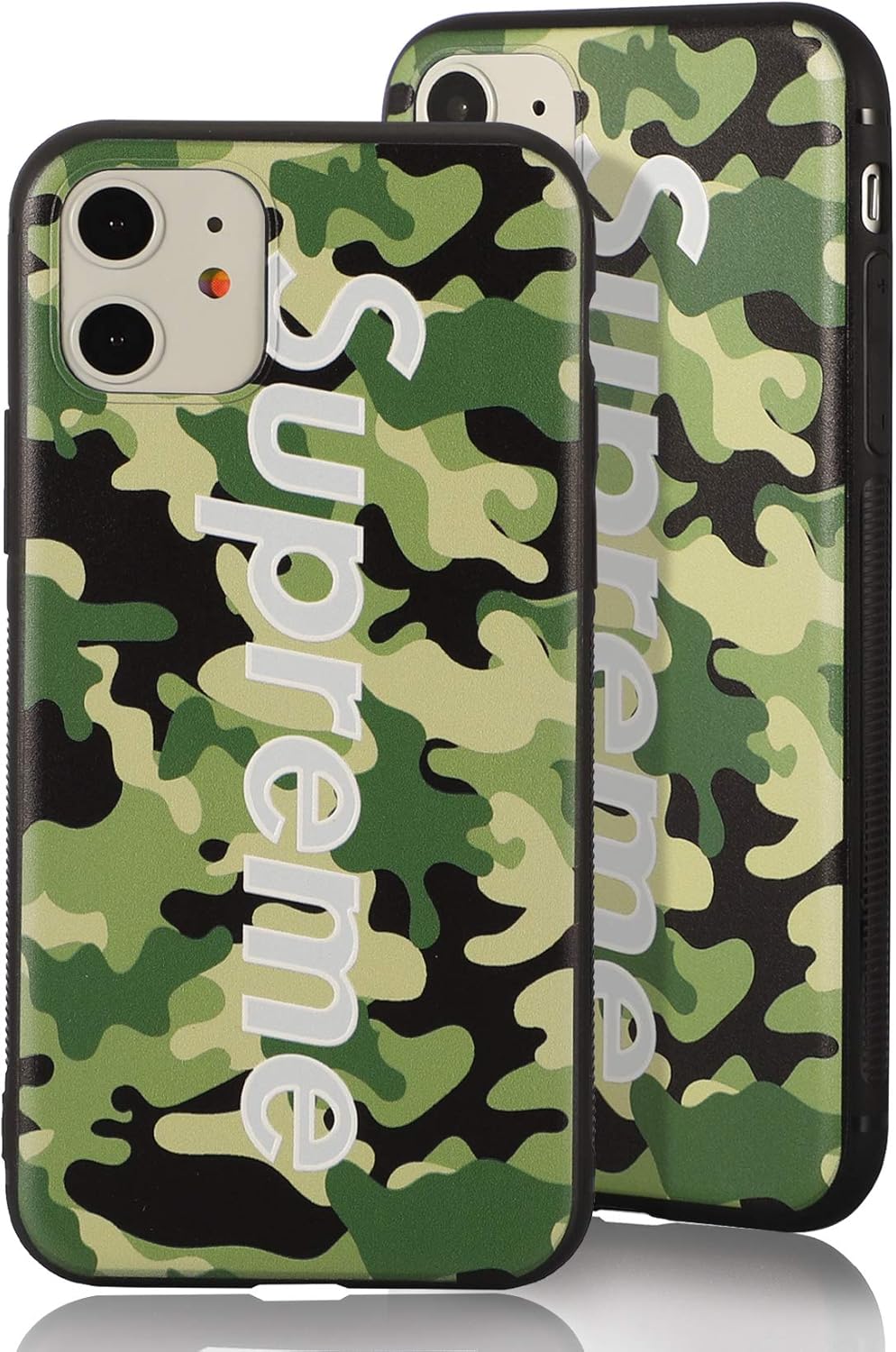 Sup Camo Case 3d Motif Compatible With Iphone 11 6 1 In Grun Army Design Supreme Camouflage Smartphone Cover