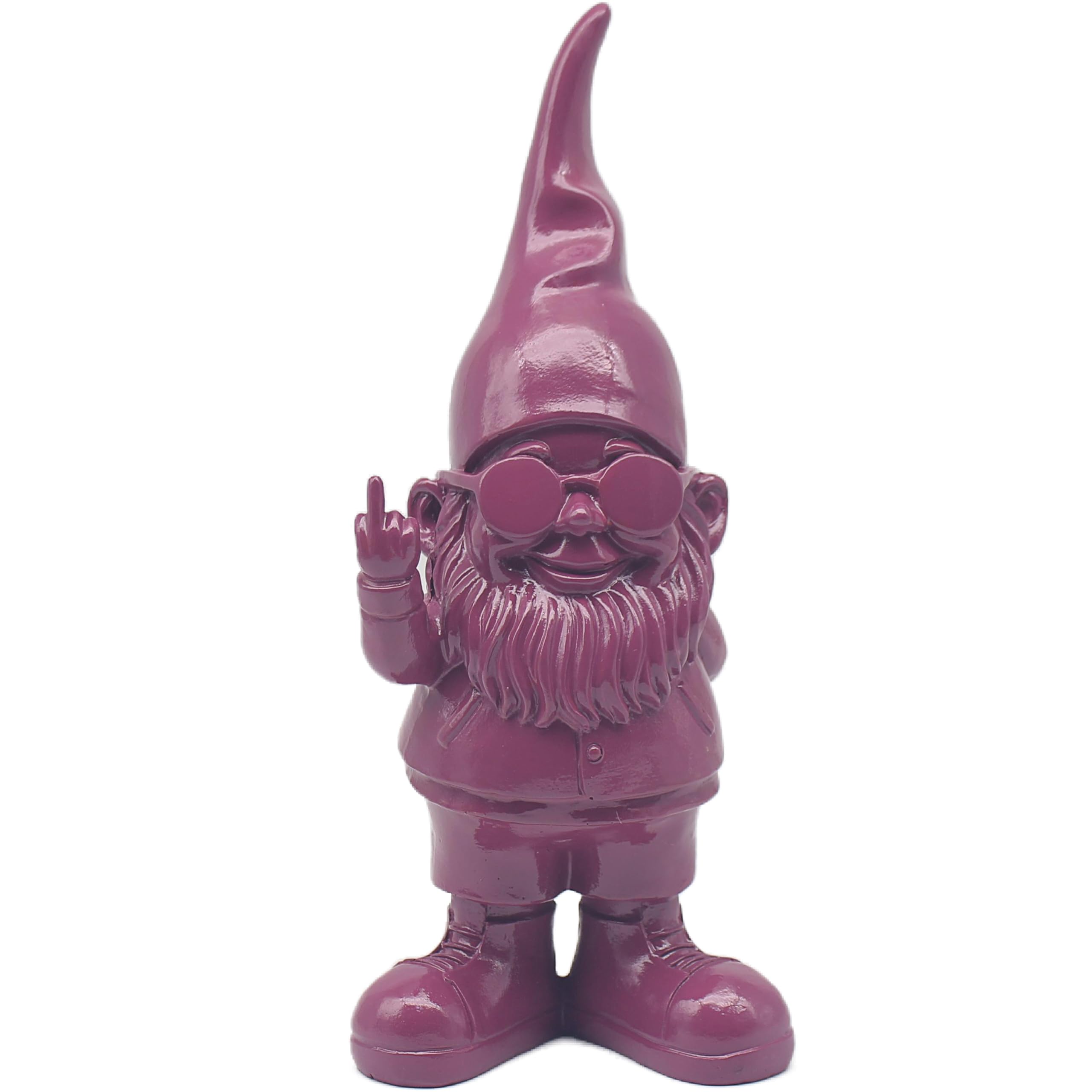 Lesser & Pavey Gnomes Home Decor Figurines & Ornaments For Home & Office | Decorative Home Accessories Statues For Indoor & Outdoor | Lovely Gifts for Women & Men Swearing Purple 27 Cm