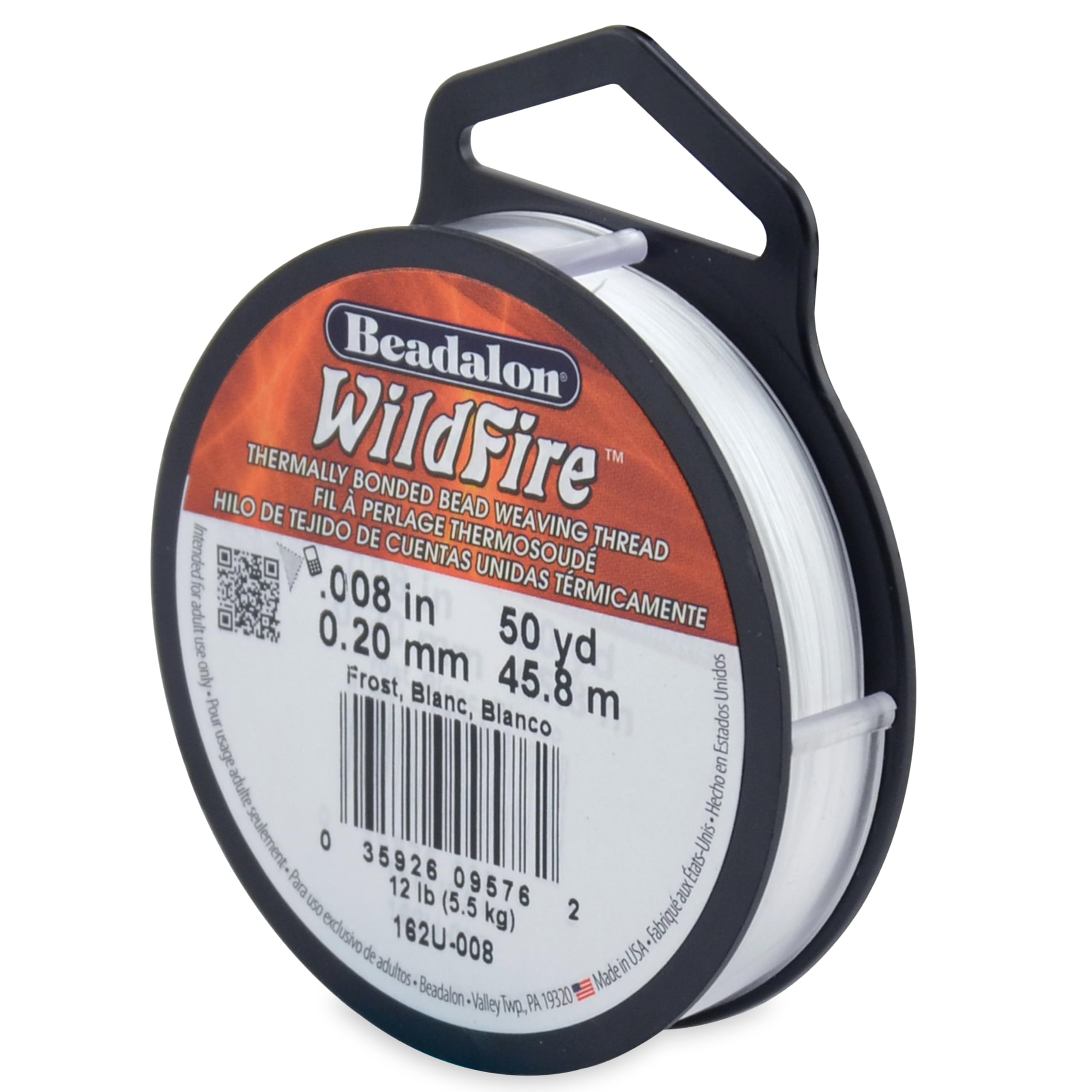 Beadalon Clear Wildfire Stringing Wire .008" (.20 mm) Diameter 50 Yds/Pkg 162-U008