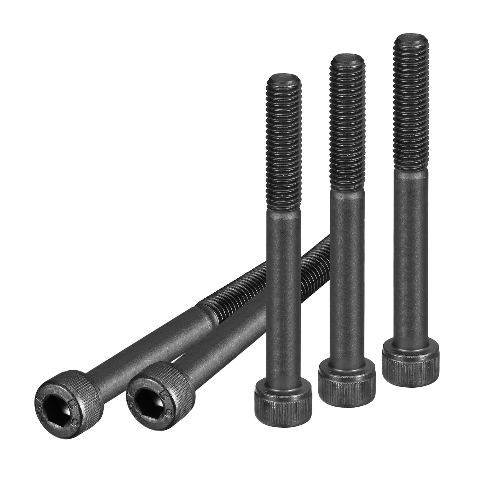 DTGN M8x75mm Socket Head Cap Screws Bolts, 10Pcs 12.9 Grade Alloy Steel, Metric Machine Hex Socket Screw, Hex Drive, Black Oxide Finish, UNC Coarse Thread Partially Threaded — image 1