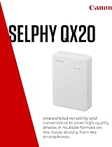 Canon SELPHY QX20 Portable Printer Wi-Fi Dye Sublimation USB-C White view 2