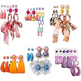 QTMY 33 Pairs Boho Earrings for Women Stud Earrings Dangle Earrings Trendy Earrings