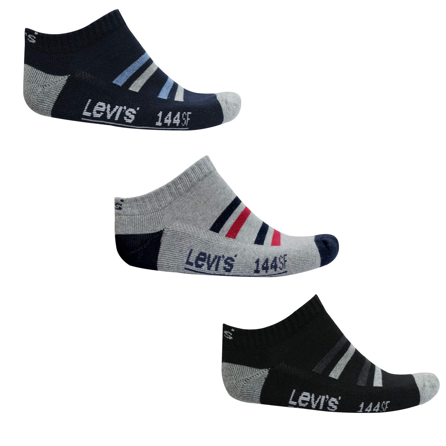 Buy Levi's Unisex Cotton Ankle Socks_Multicolors_Pack of 3 at Amazon.in