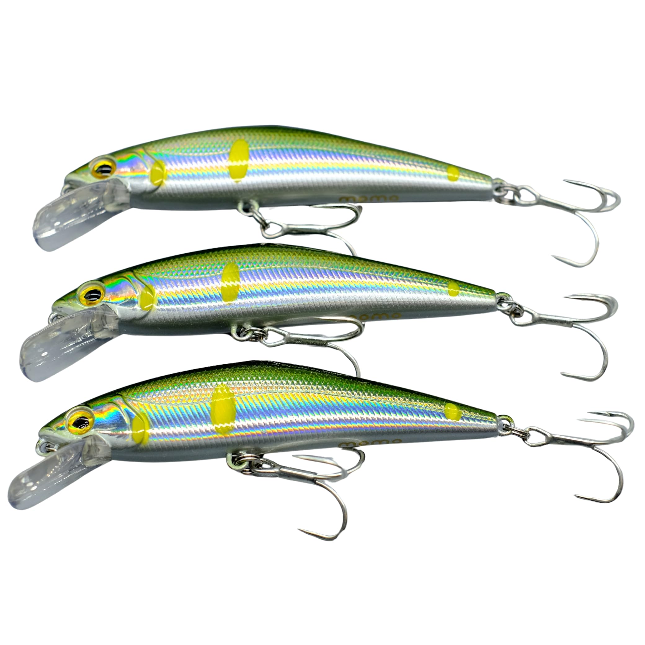 momolures Set Package - Heavy Sinking Minnow 85mm 14.3g d-contact style for Trout Pike Bass Salmon Freshwater Saltwater Lure Fishing (Assort 07)