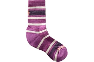 Smartwool Unisex Kid's Hike Light Cushion Striped Crew Socks (Toddler/Little Big