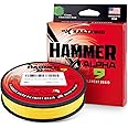 KastKing Hammer Alpha 9 UHMWPE Braided Fishing Line - Made in The USA, Strong and Smooth, Round, 9-Carrier, Colorfast Braided Fishing Line, Perfect for Most Fishing Reel and Finesse Applications