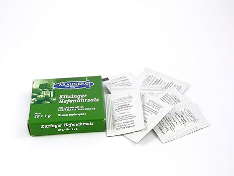 Hefenährsalz 10 x 1g - ARAUNER Hefe-Nährsalz - Hefenährstoff - Diammonphosphat