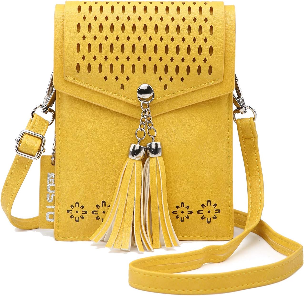 Womens Small Crossbody Bag, Tassel Cell Phone Purse Holder Wallet