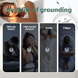 RIQINXIN Silver Fiber Grounding Sheet 99x203cm Soft Organic Cotton Beige view 6