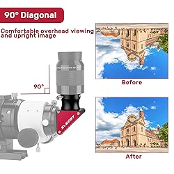 SVBONY SV188P Dielectric Mirror Star Diagonal, 90