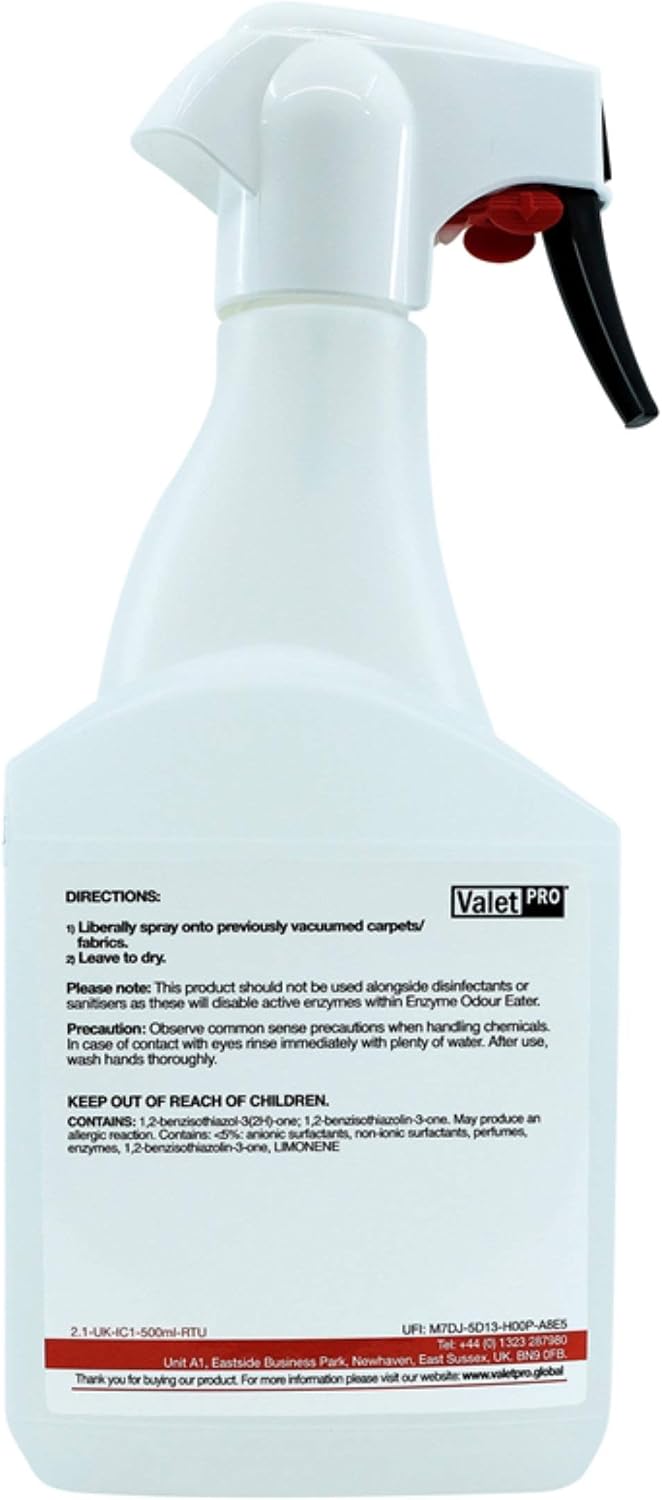 ValetPRO Enzyme Odour Eater - Combats bad odours by eliminating the root of the problem - 500ml, zitrusgelb, 500 ml (Pack of 1) - Image 4