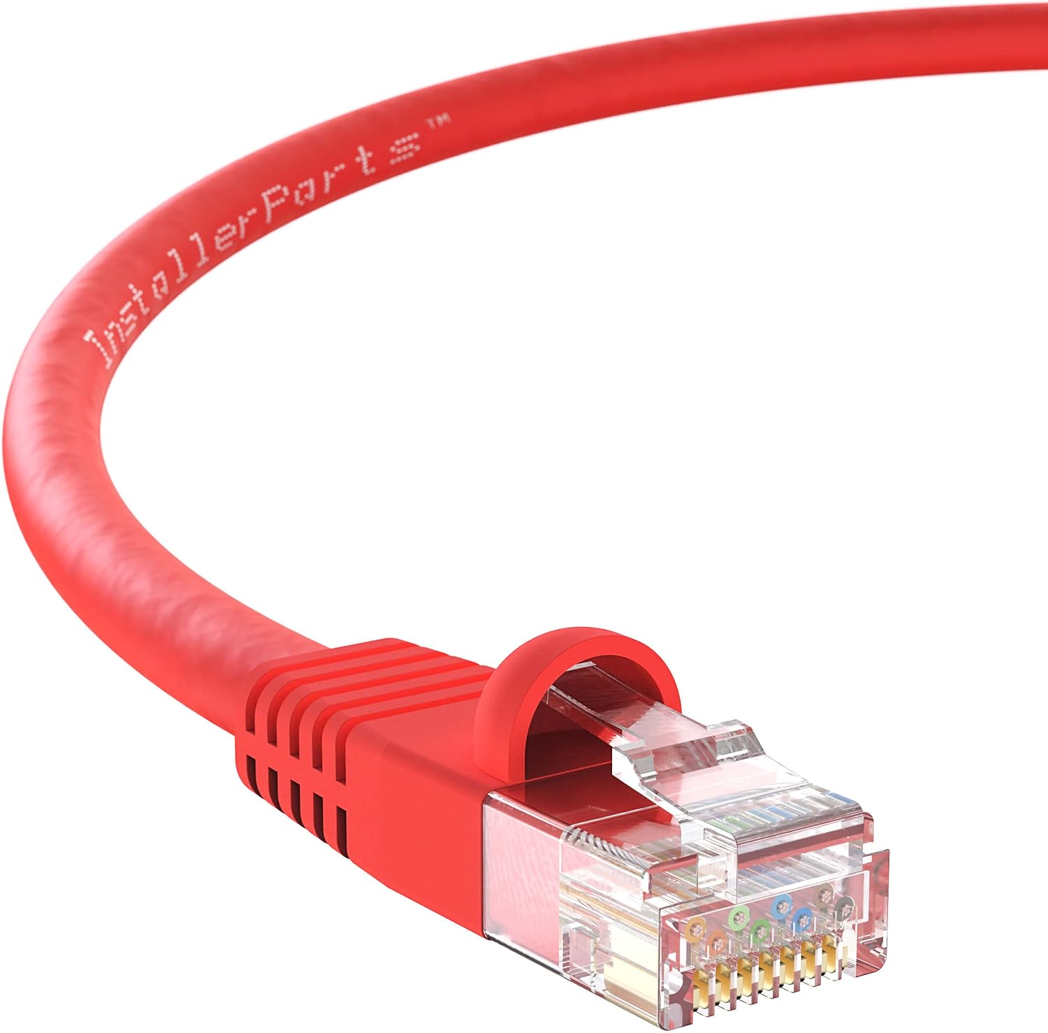 Amazon Com Installerparts Ethernet Cable Cat6 Cable Utp Booted 100 Ft Red Professional Series 10gigabit Sec Network High Speed Internet Cable 550mhz Computers Accessories