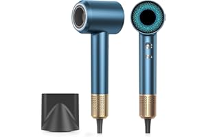 Hair Dryer Blow Dryer, 160000 RPM High Speed Brushless Motor 500 Millions Negative Ionic Hairdryer for Fast Drying, Low Noise