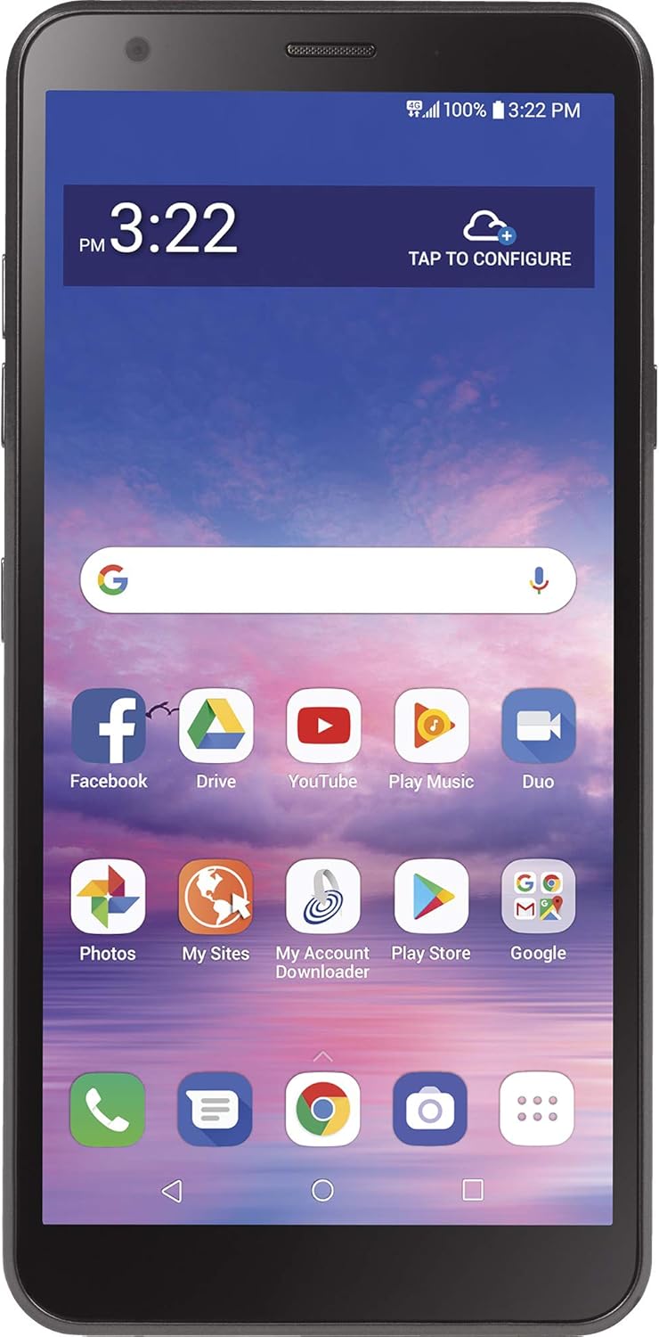 TracFone LG Journey 4G LTE Prepaid Smartphone (Locked) - Black - 32GB - SIM Card Included - CDMA - Fustration Free Packaging