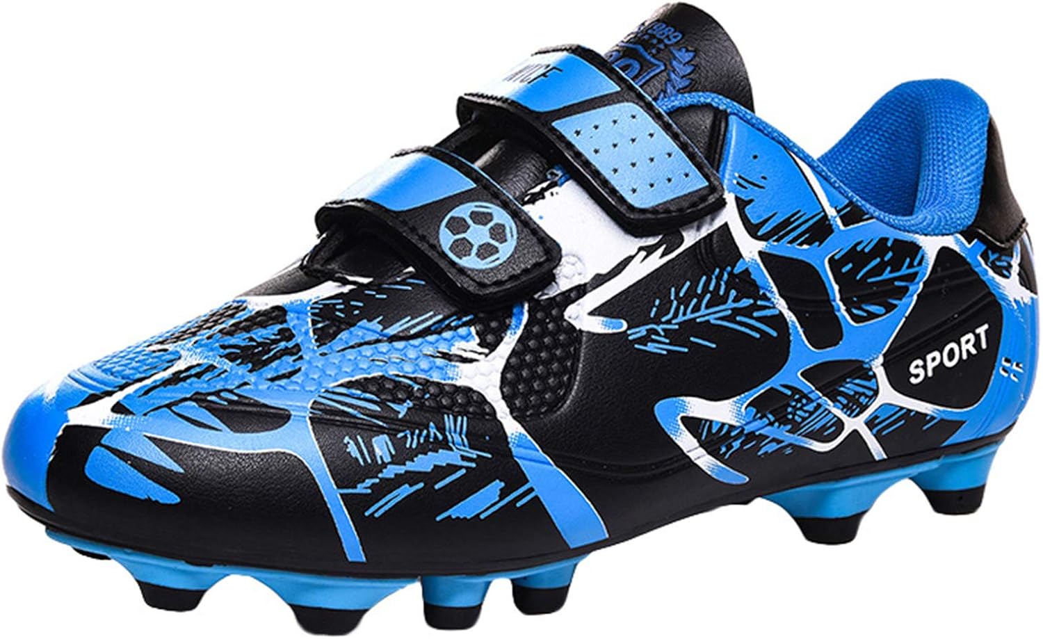 Kids Football Boots Boys Girls AG Soccer Trainers Self