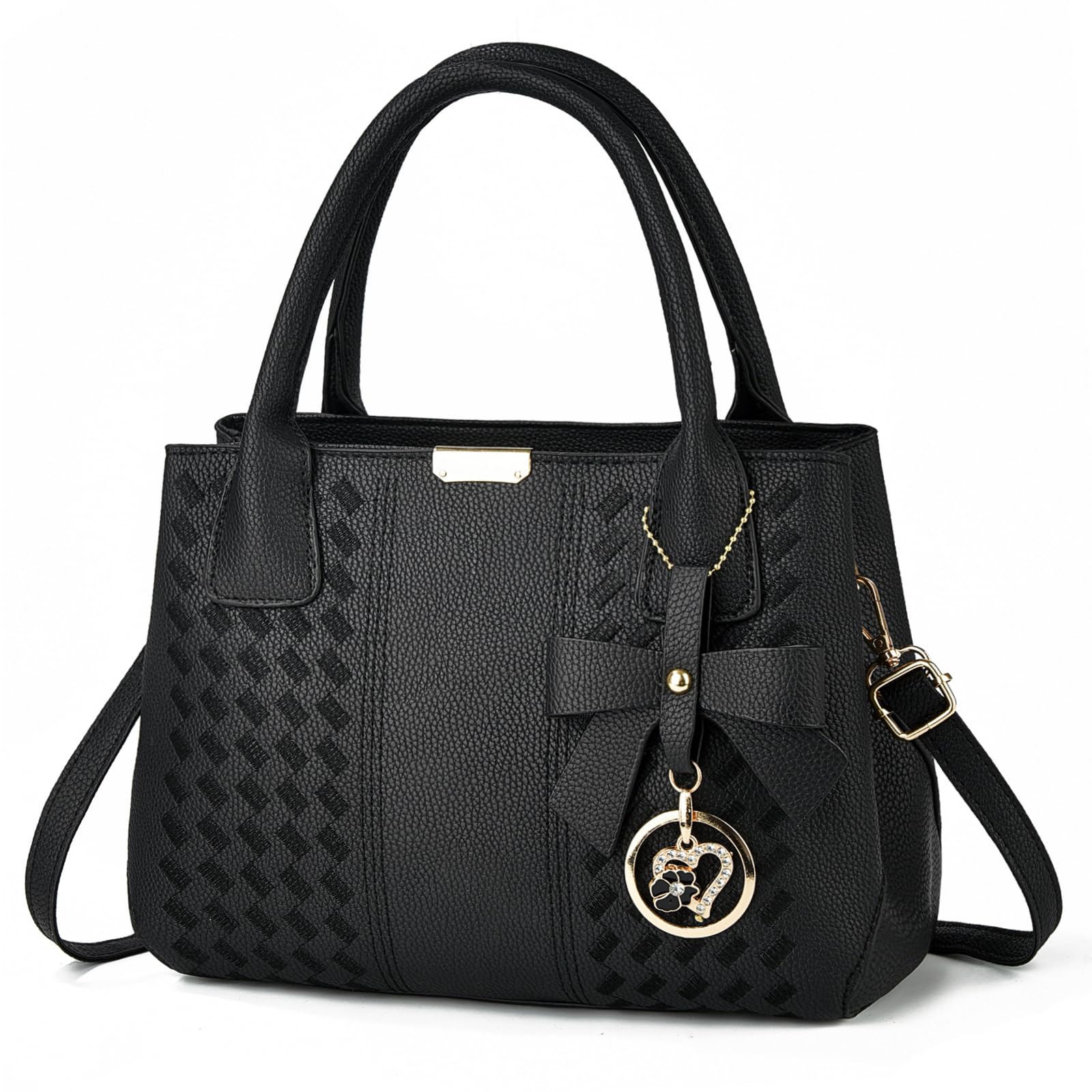 ACNCN Ladies Handbags, Women Fashion PU Leather Top Handle Satchel Shoulder Tote Bags