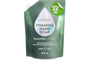 Puracy Organic Foaming Hand Soap Refill - For the Professional Hand Washers We’ve All Become - Moisturizing Natural Hand Foam