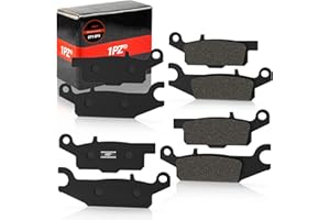 1PZ CA1-YY7 Brake Pads Front and Rear Carbon Fiber Replacement for 2009-2014 Yamaha Grizzly 550 Brake Pads Kits Fit for 2007-