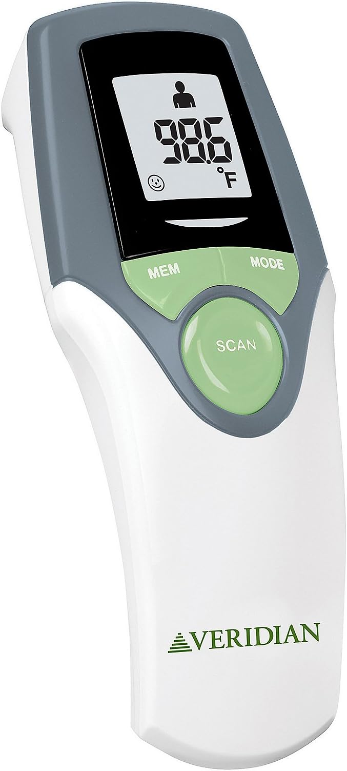 Veridian TouchFree Infrared Forehead Thermometer Home & Kitchen