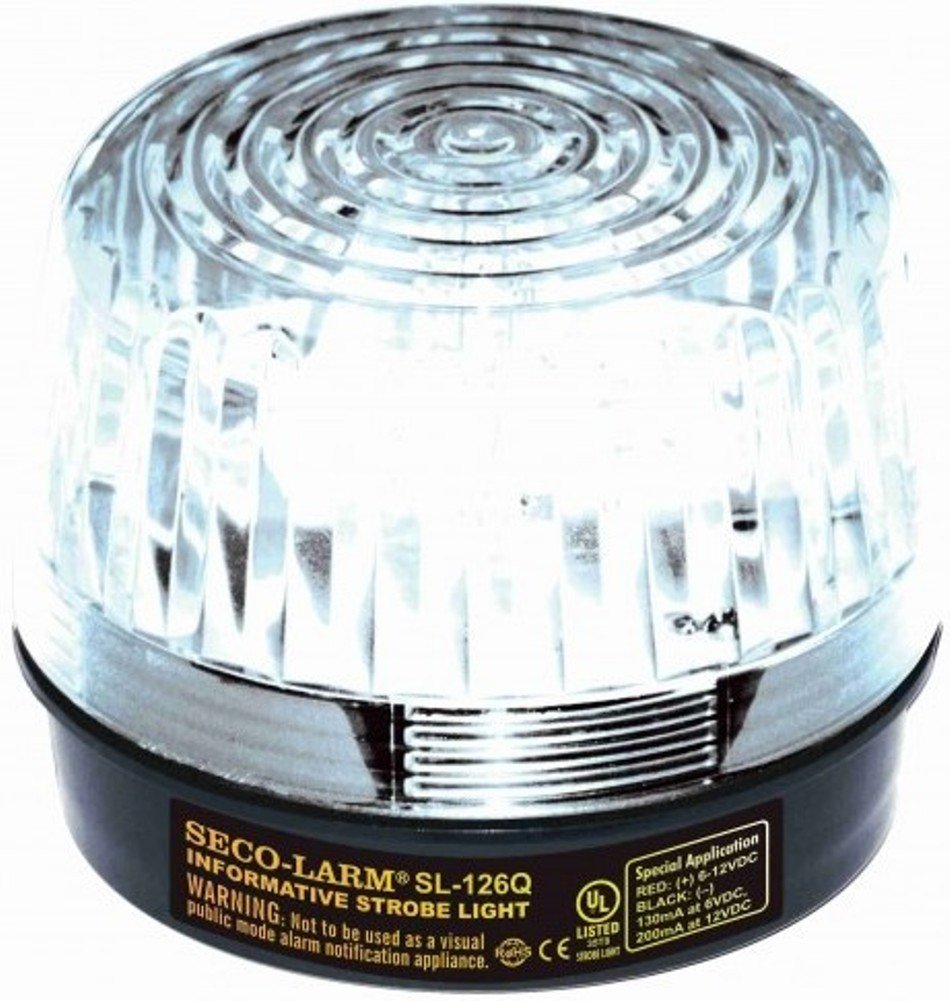 SECOLARM SL126Q/C Clear Security Strobe Light 676544004875 eBay
