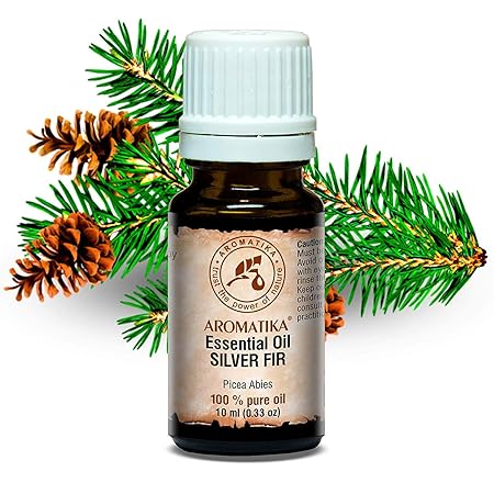 Edeltannennadelöl 10ml - Picea Abies Leaf Oil - Österreich - 100% Naturreines Ätherisches Tannenöl - Guten für Sauna - Aromat