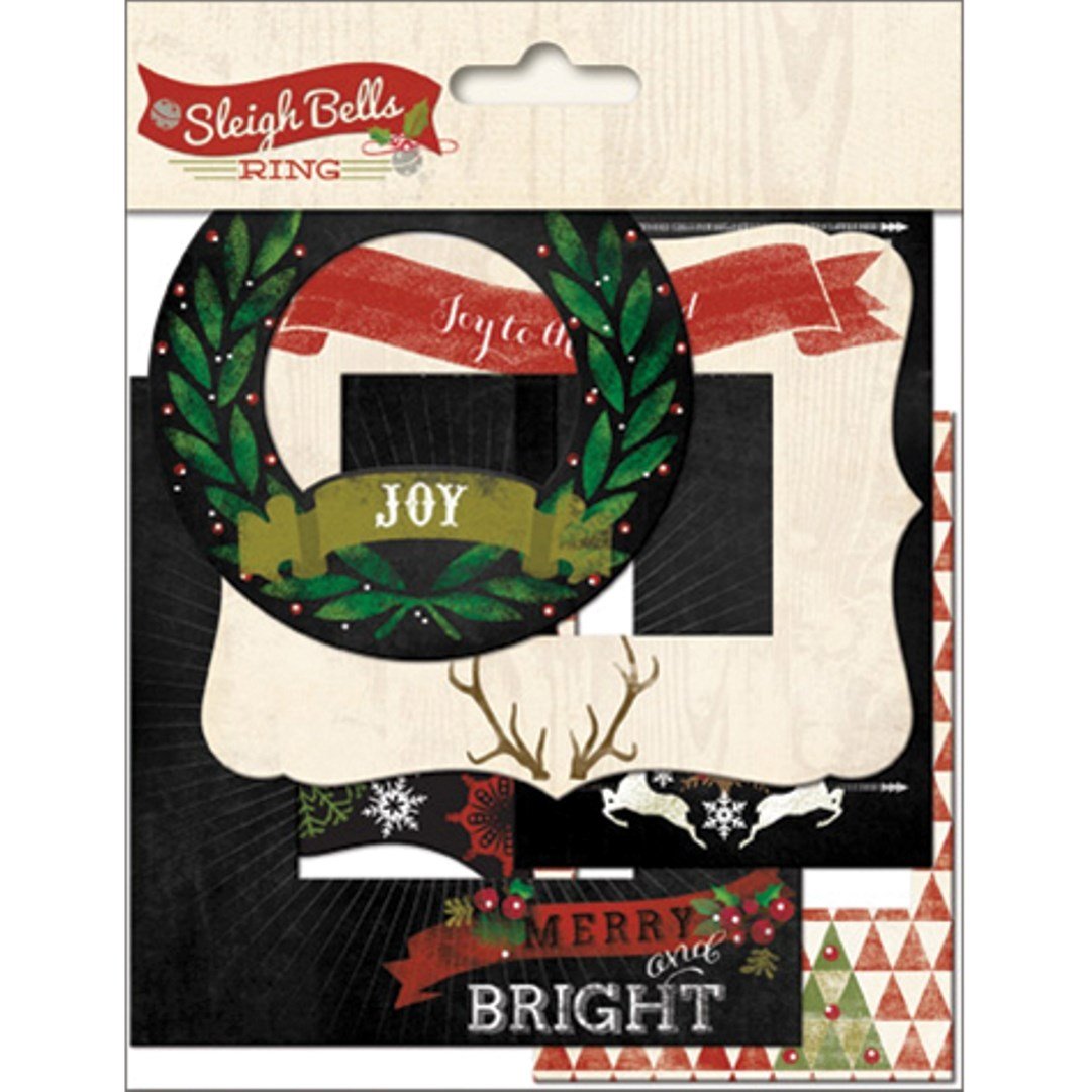 Sleigh Bells Ring Chipboard Frames,