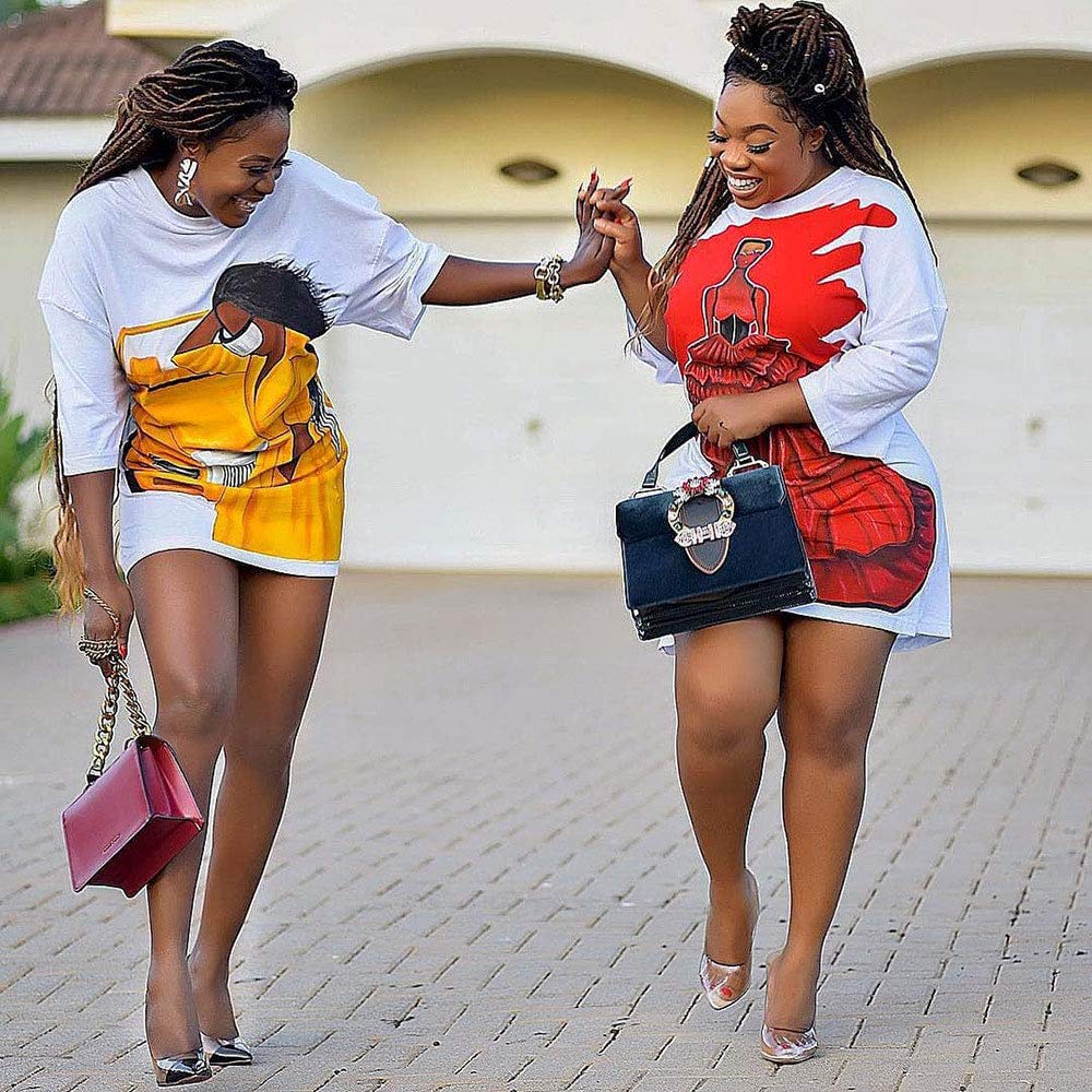 Womens Tshirt Dress Short Sleeve - Simple Loose Fit White Mini Dress