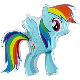 Toyland&reg; My Little Pony Birthday Party Dash Supershape Foil Balloon