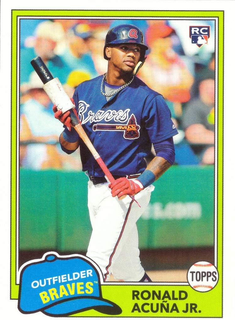 2018 Topps Archives Baseball 212 Ronald Acuna Jr. Rookie