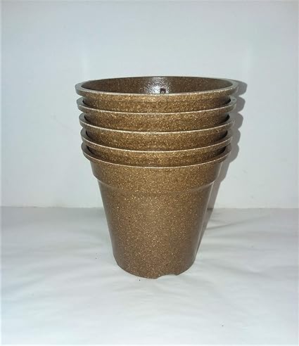 Amazon Com Five Eco Pots 3 5 Inch Diameter Rice Hull Pots For All Household Plants Garden Outdoor
