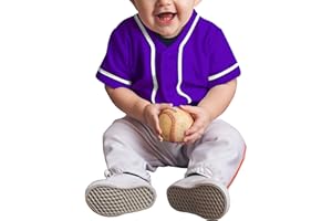 Ma Croix Mx Kids Button Down Baseball Jersey Little League Tee Softball Shirt