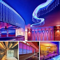 LightingWill 24Pack 4-Pin RGB LED Light Strip